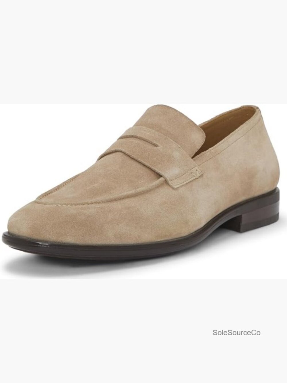 Suede Loafers Slip On Penny Loafer Casual Formal Flat Almond Toe